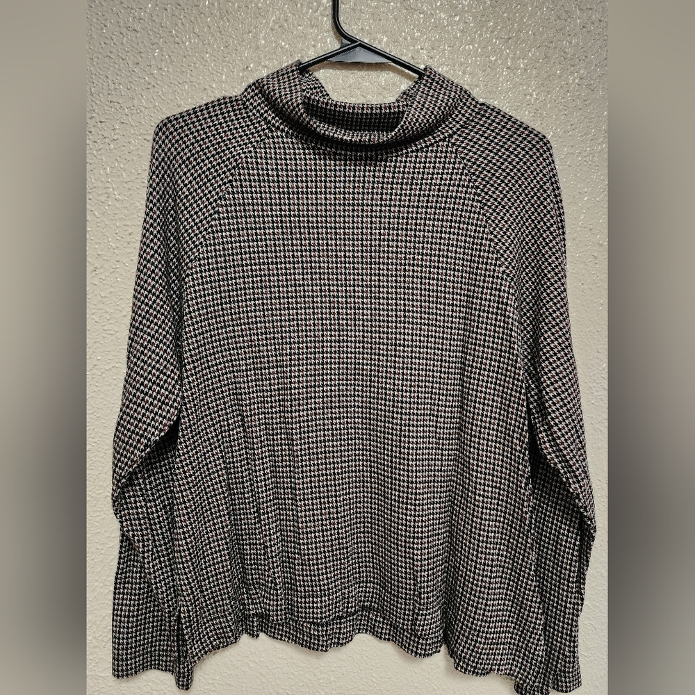 Lou & Gray by Loft Dress Blouse, Color Brown, Size M